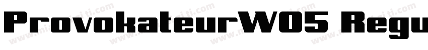 ProvokateurW05 Regular Regular字体转换